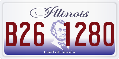IL license plate B261280