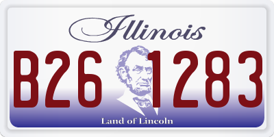 IL license plate B261283