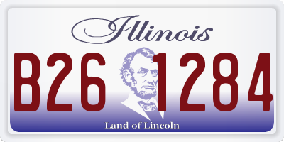 IL license plate B261284