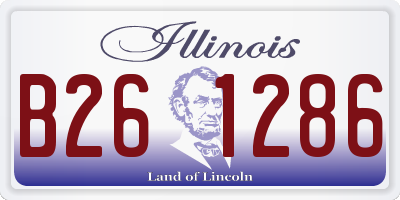 IL license plate B261286