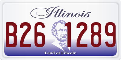 IL license plate B261289