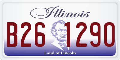 IL license plate B261290
