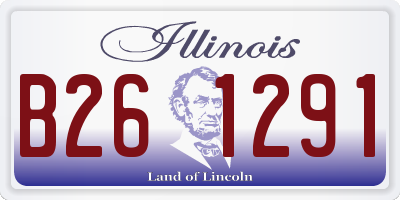 IL license plate B261291