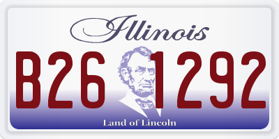 IL license plate B261292