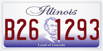 IL license plate B261293