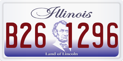 IL license plate B261296