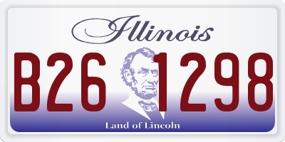 IL license plate B261298