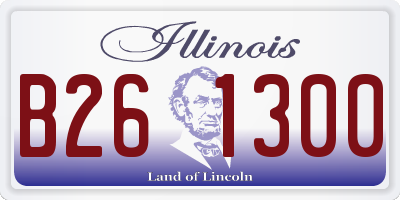 IL license plate B261300