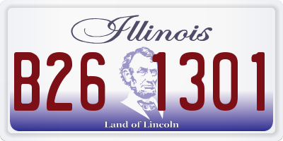 IL license plate B261301