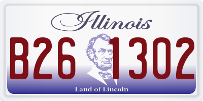 IL license plate B261302