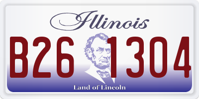 IL license plate B261304