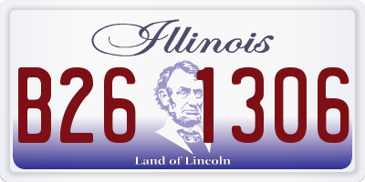 IL license plate B261306