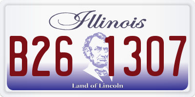 IL license plate B261307