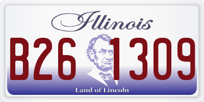 IL license plate B261309