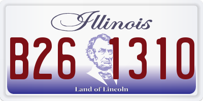 IL license plate B261310