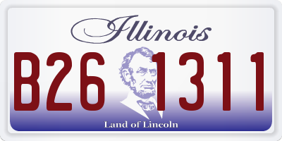 IL license plate B261311