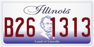 IL license plate B261313