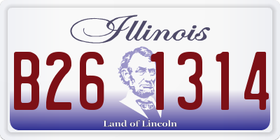 IL license plate B261314
