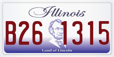 IL license plate B261315