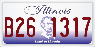 IL license plate B261317