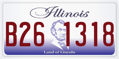 IL license plate B261318