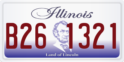 IL license plate B261321