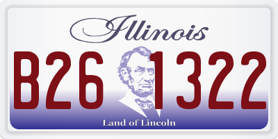 IL license plate B261322