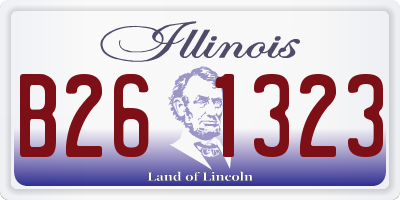 IL license plate B261323