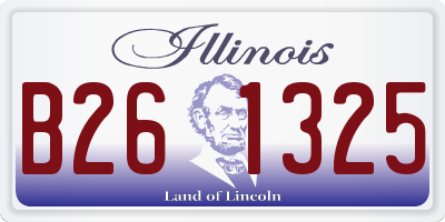 IL license plate B261325