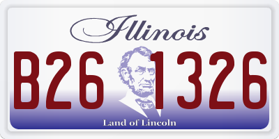 IL license plate B261326