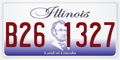 IL license plate B261327