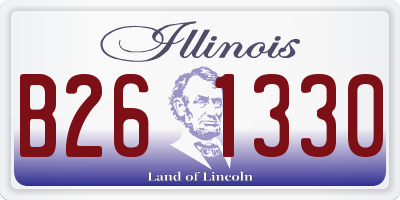 IL license plate B261330