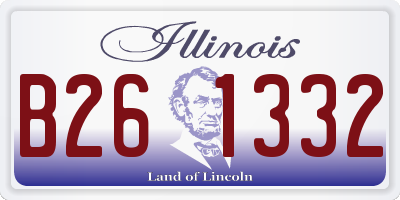IL license plate B261332
