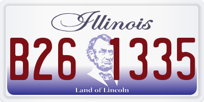 IL license plate B261335