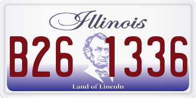 IL license plate B261336