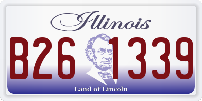 IL license plate B261339