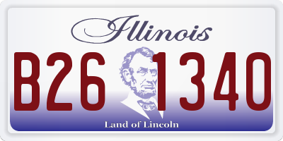 IL license plate B261340