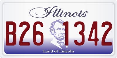 IL license plate B261342