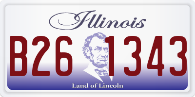 IL license plate B261343