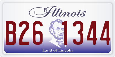 IL license plate B261344