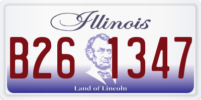IL license plate B261347