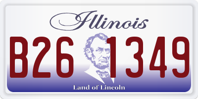 IL license plate B261349
