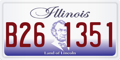 IL license plate B261351
