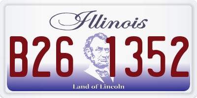 IL license plate B261352