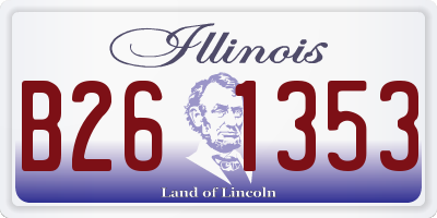 IL license plate B261353