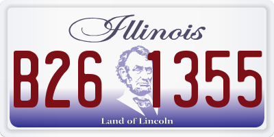 IL license plate B261355