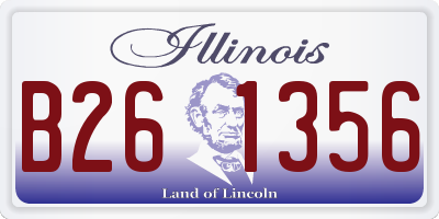 IL license plate B261356