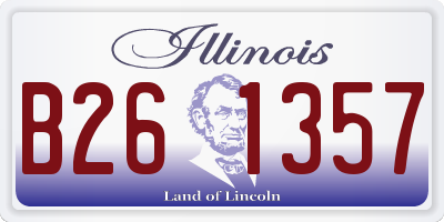 IL license plate B261357