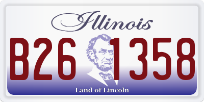 IL license plate B261358