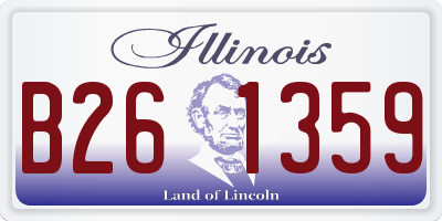 IL license plate B261359